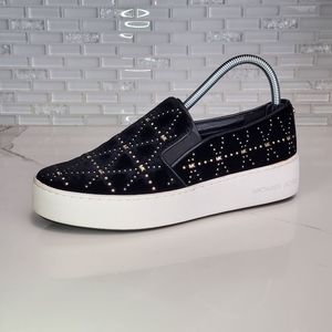 Michael Kors Trent Velvet Platform Sneakers